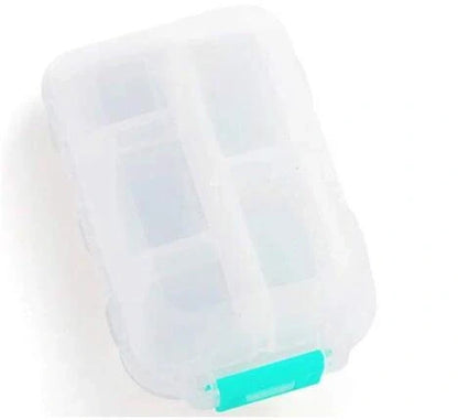 10-Grid Moisture-Proof Travel Pill Organizer in multiple colors for medication management