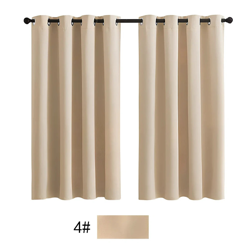 Outdoor waterproof polyester curtain in navy blue colour measuring 132cm × 274cm with reinforced edges