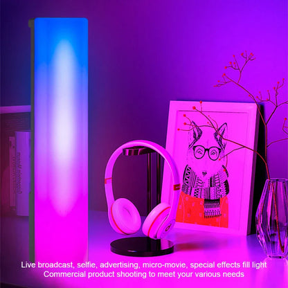 Vibrant RGB ambiance lamp with music-activated rhythm lighting for a dynamic, atmospheric effect in any living space