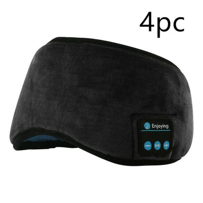 Wireless Bluetooth 5.0 Sleep Headphones with Plush Sleep Mask and Music Player
