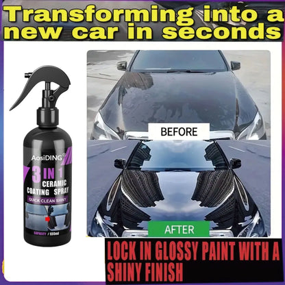 AosiDING 3N1 ceramic coating car paint agent 100ml bottle with coating solution