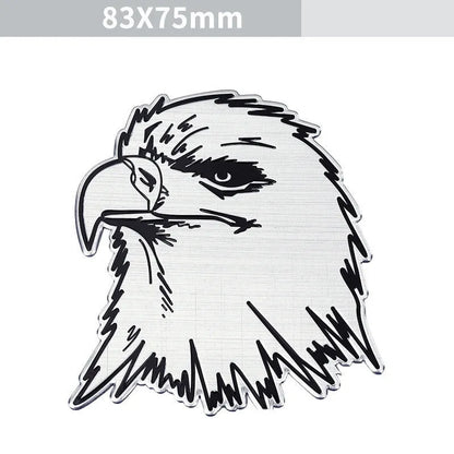 Aluminium car body badge sticker with lion design for vehicle exterior modification