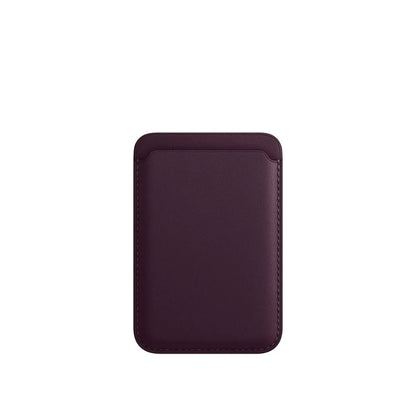 Magsafe Magnetic Leather Card Holder Wallet Case for iPhone in various colors