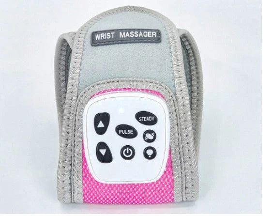 Wireless Therapeutic Wrist Massager with Vibration, Heating, and Ergonomic Design for Pain Relief and Relaxation