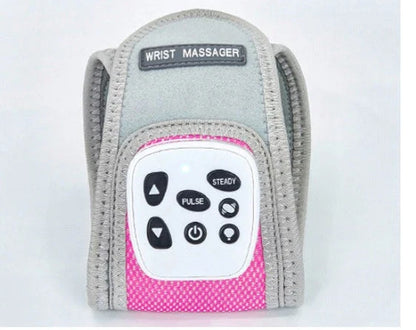 Wireless Therapeutic Wrist Massager with Vibration, Heating, and Ergonomic Design for Pain Relief and Relaxation