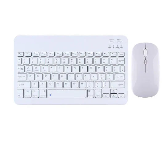 A wireless Bluetooth keyboard for tablets and PCs in a choice of colours including white, green, and pink.