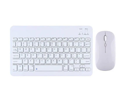 A wireless Bluetooth keyboard for tablets and PCs in a choice of colours including white, green, and pink.