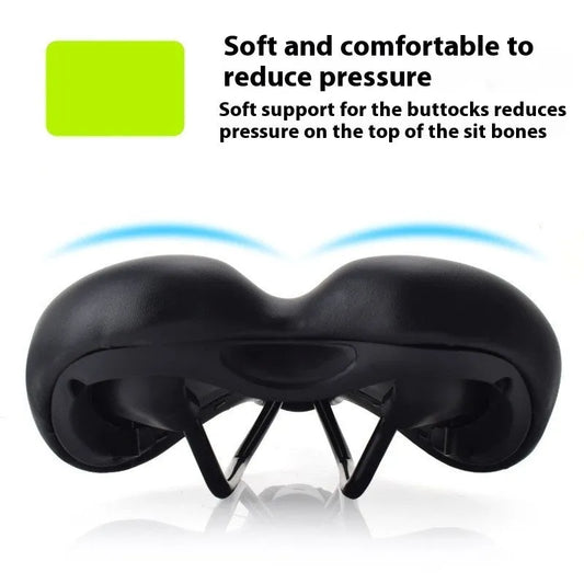 Bike saddle with hollow cushion, 270mm by 180mm dimensions, in 3147 colour