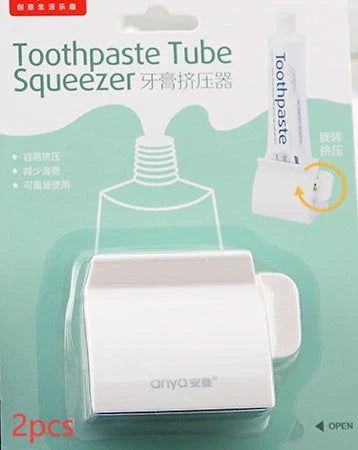 Versatile toothpaste dispenser made of durable ABS plastic for effortless product extrusion and bathroom organization