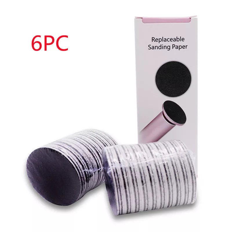 Electric Foot Callus Remover with adjustable speed and 360-degree rotation for effective foot care