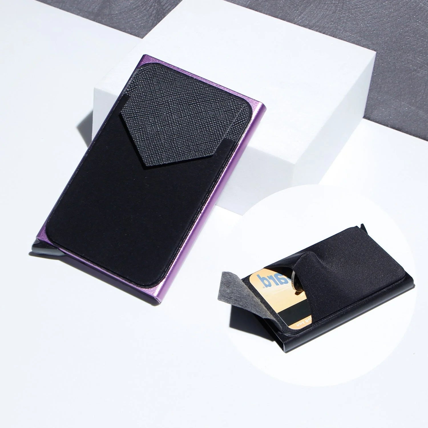Aluminum alloy anti-theft multi card holder in various colors