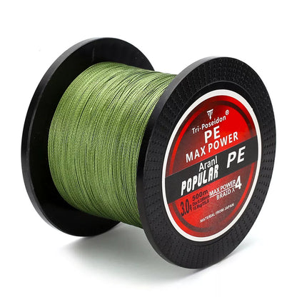 4Braided Fishing PE Line 300M with Strong Pull Horse design for superior strength