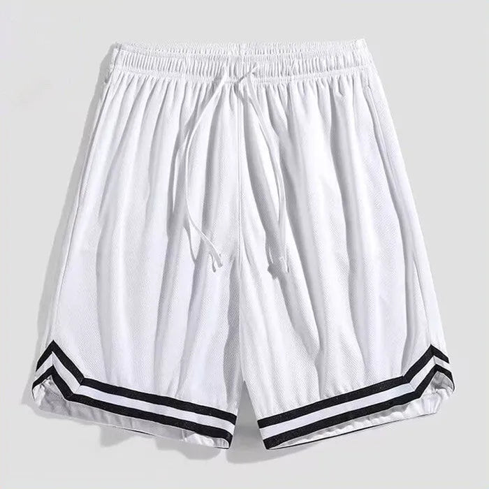 Men's gradient colour cropped trousers in loose fit, sizes M to 5XL, made from polyester.