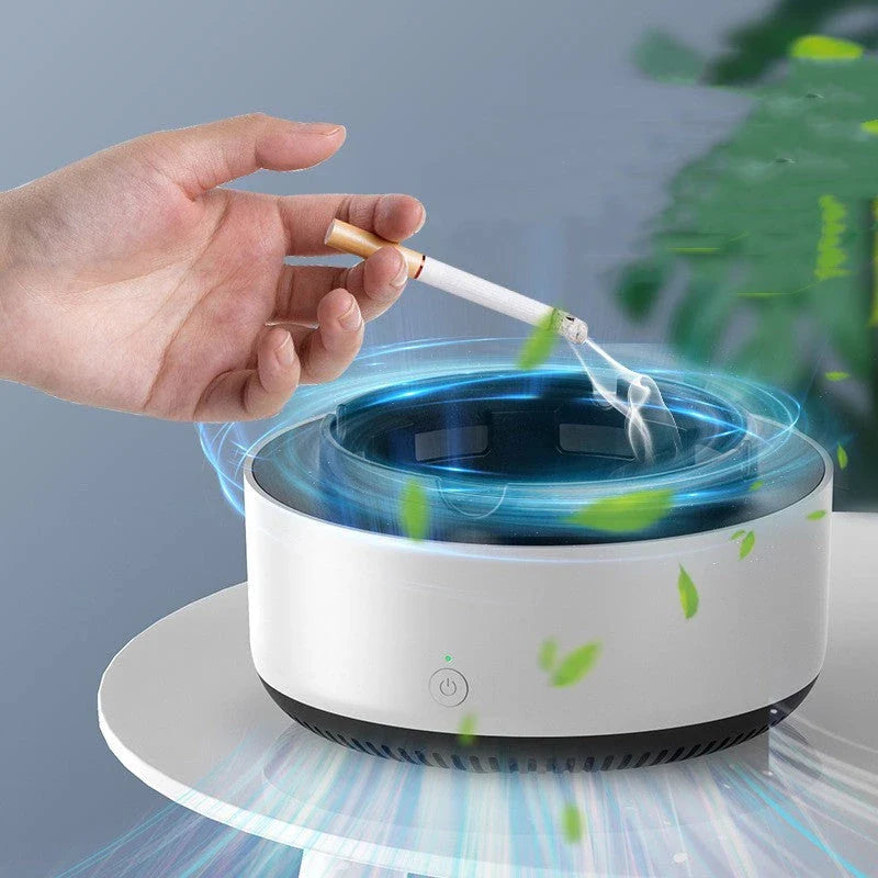 Compact and Powerful Smoke Eliminating Air Purifier Ashtray for Cars - Freshens Driving Experience with Negative Ion Technology