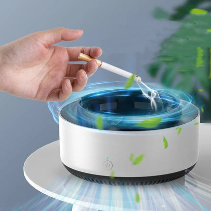 Compact and Powerful Smoke Eliminating Air Purifier Ashtray for Cars - Freshens Driving Experience with Negative Ion Technology