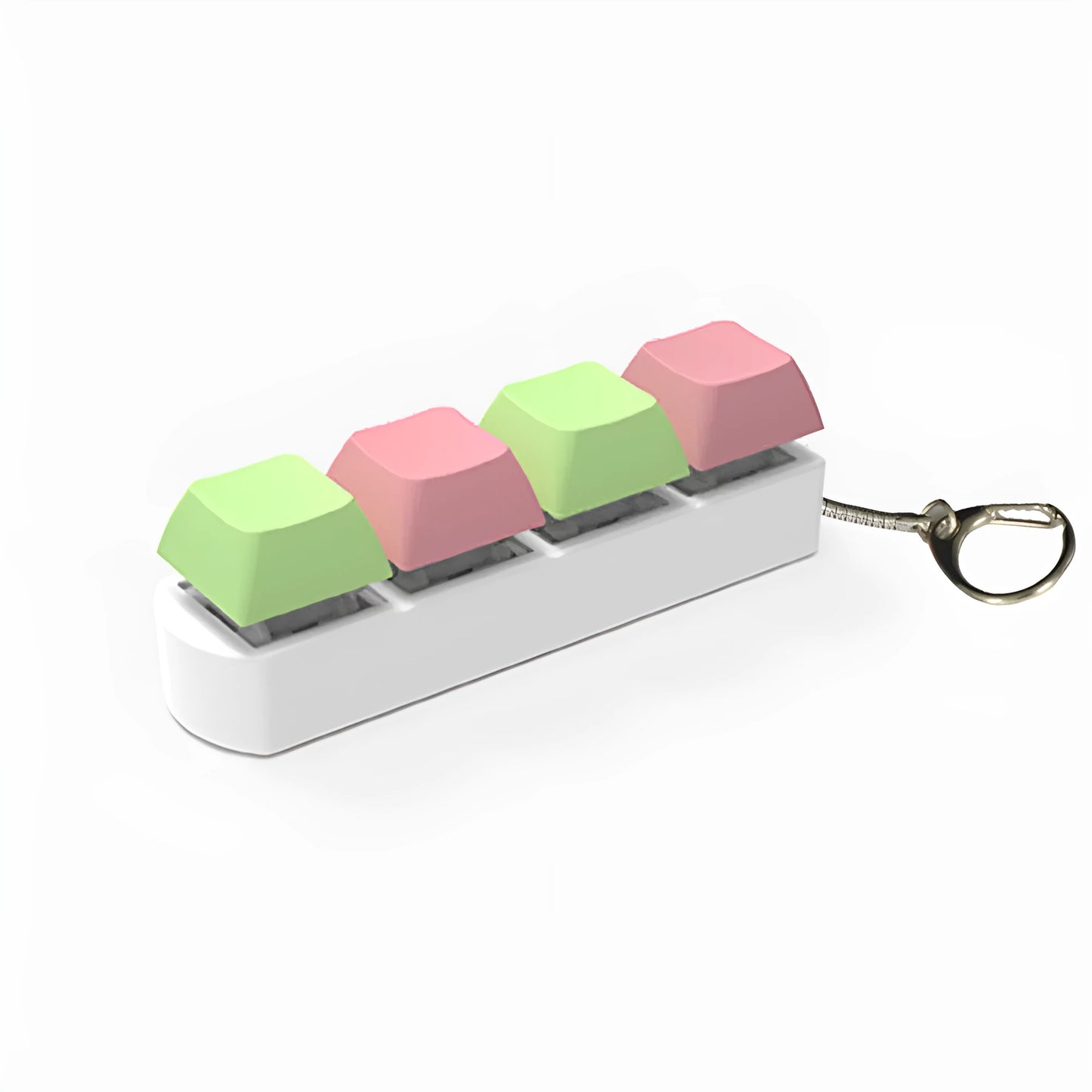 Four-key mechanical keyboard switch tester with transparent bottom shell and ABS plastic construction