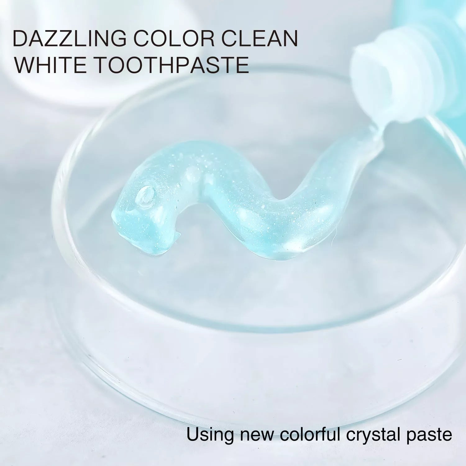 Colorful Pure White Toothpaste tube with 100g net content for stain removal and fresh breath