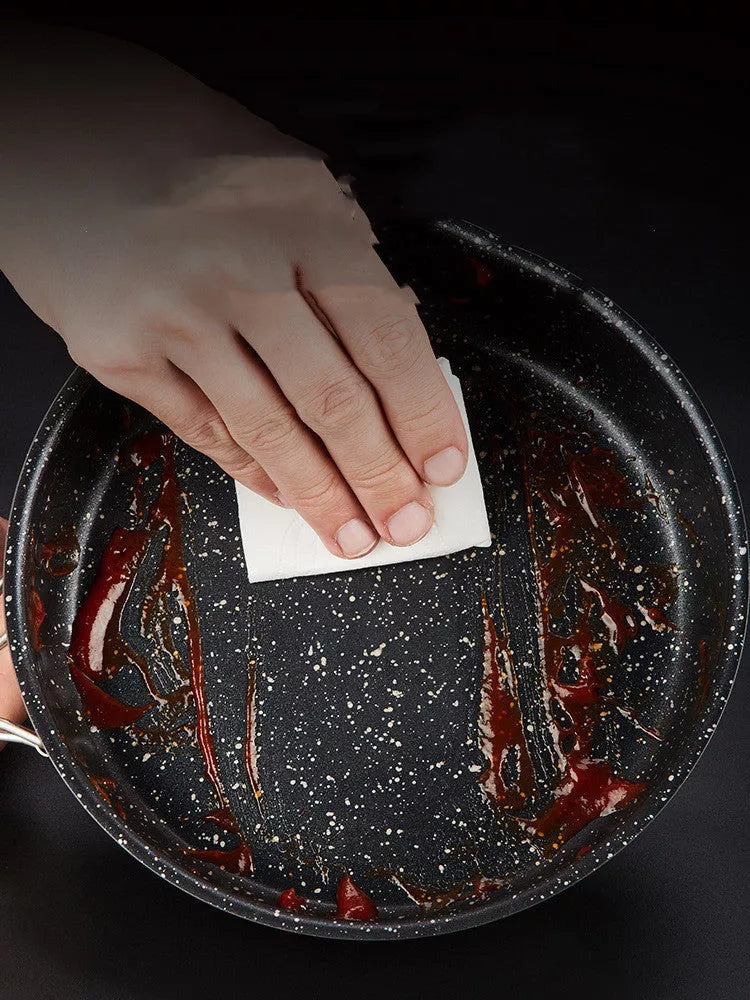 Alocs Medical Stone Color Non-stick Folding Pan for compact cooking