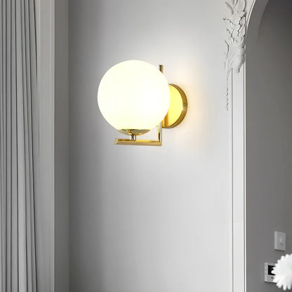 Round petal-shaped glass wall lamp with remote control, 15cm diameter by 18cm height