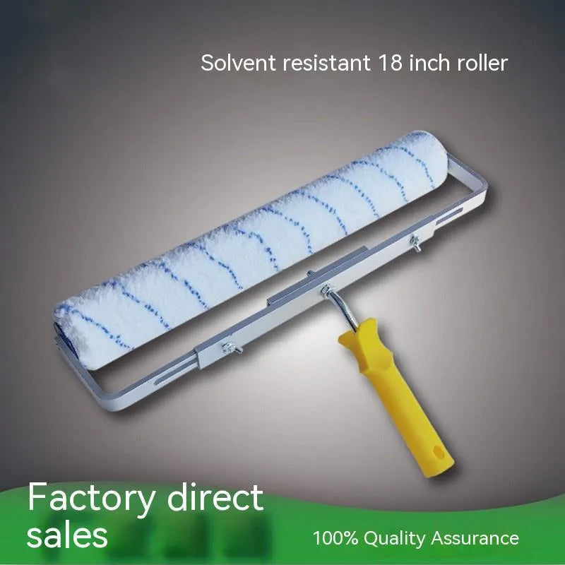 Professional 18-inch paint roller set with three different brush heads for wall and floor painting