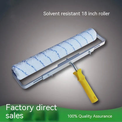 Professional 18-inch paint roller set with three different brush heads for wall and floor painting