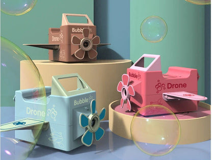 Colorful electric bubble-blowing airplane-shaped wrist toy for children's playtime and entertainment