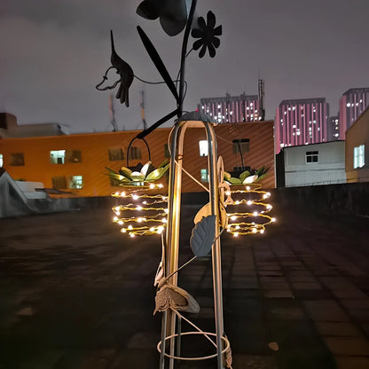 Pineapple-shaped solar garden light with LED illumination and waterproof housing for outdoor use