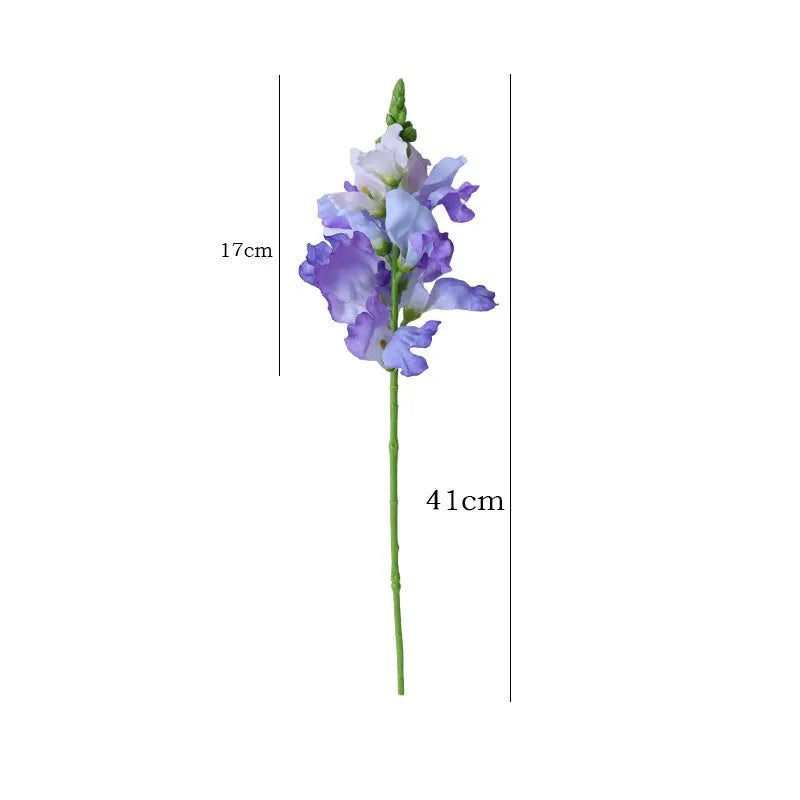 Plastic wind chime flower decoration in rose red, pink, purple, or white, made from silk flower material, 1pc.