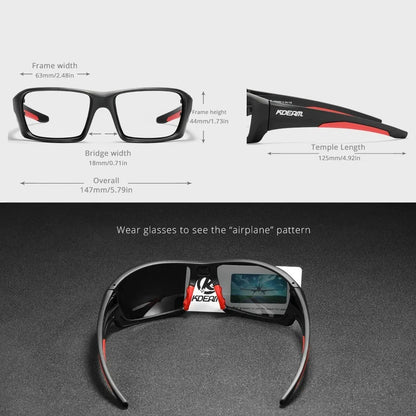 Ultralight polarised sports sunglasses with TR90 frame and TAC lenses in multiple colour options.