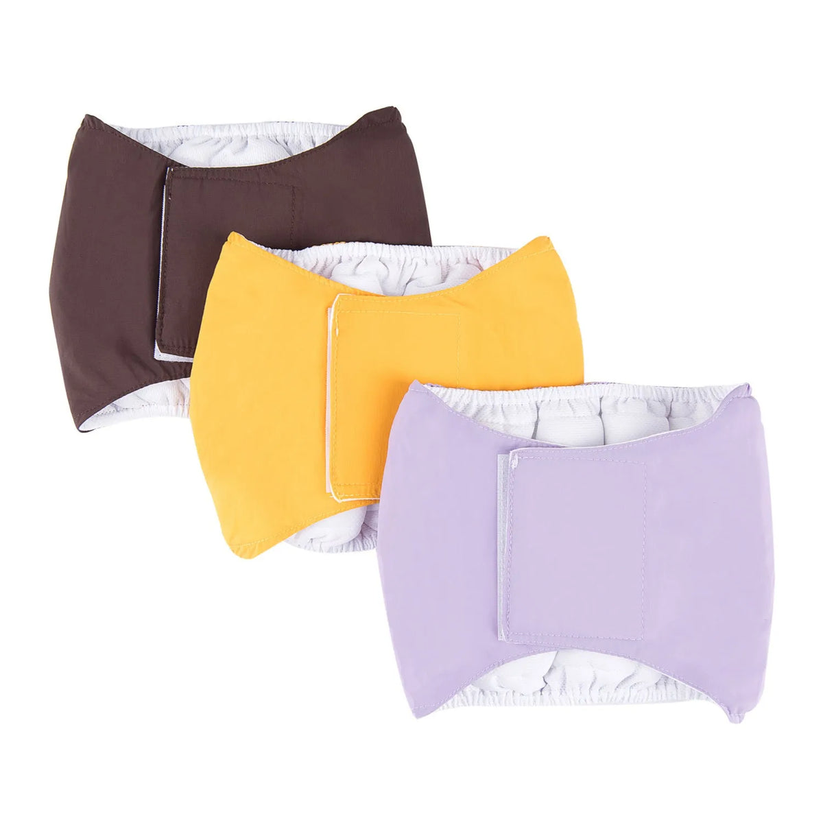 Cotton dog physiological belt diaper in five sizes XS to XL and seven colours for pet sanitary use