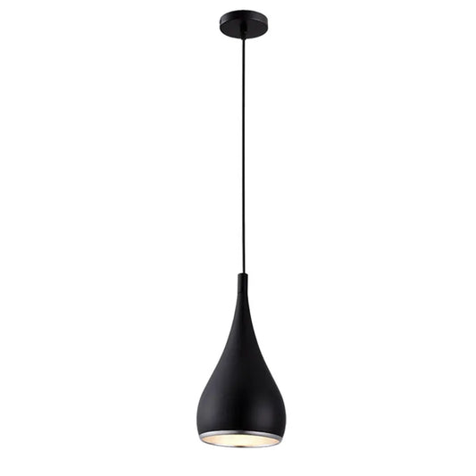 Minimalist iron chandelier with adjustable heads in black, white, or chrome finishes for UK home lighting
