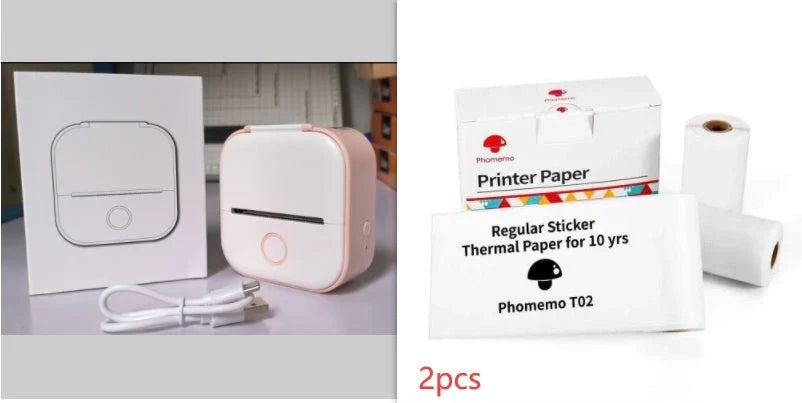 Portable Thermal Label Printer with Bluetooth Connectivity for Home, Office, and Small Business Organization