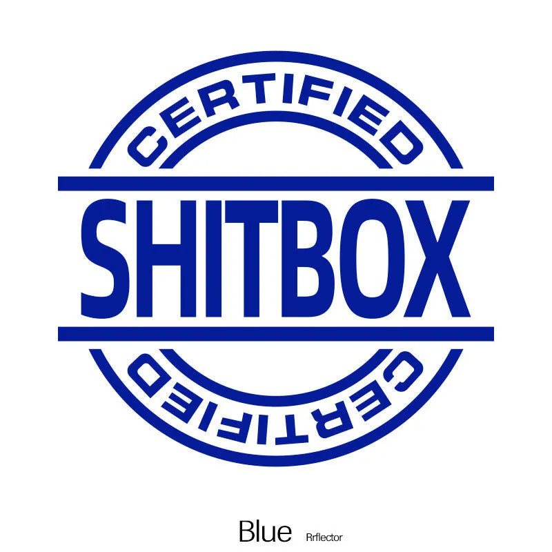 13x12cm vinyl car sticker in assorted colours including black, white, silver, gold, red, blue, green, yellow, glitter, and multicolour options