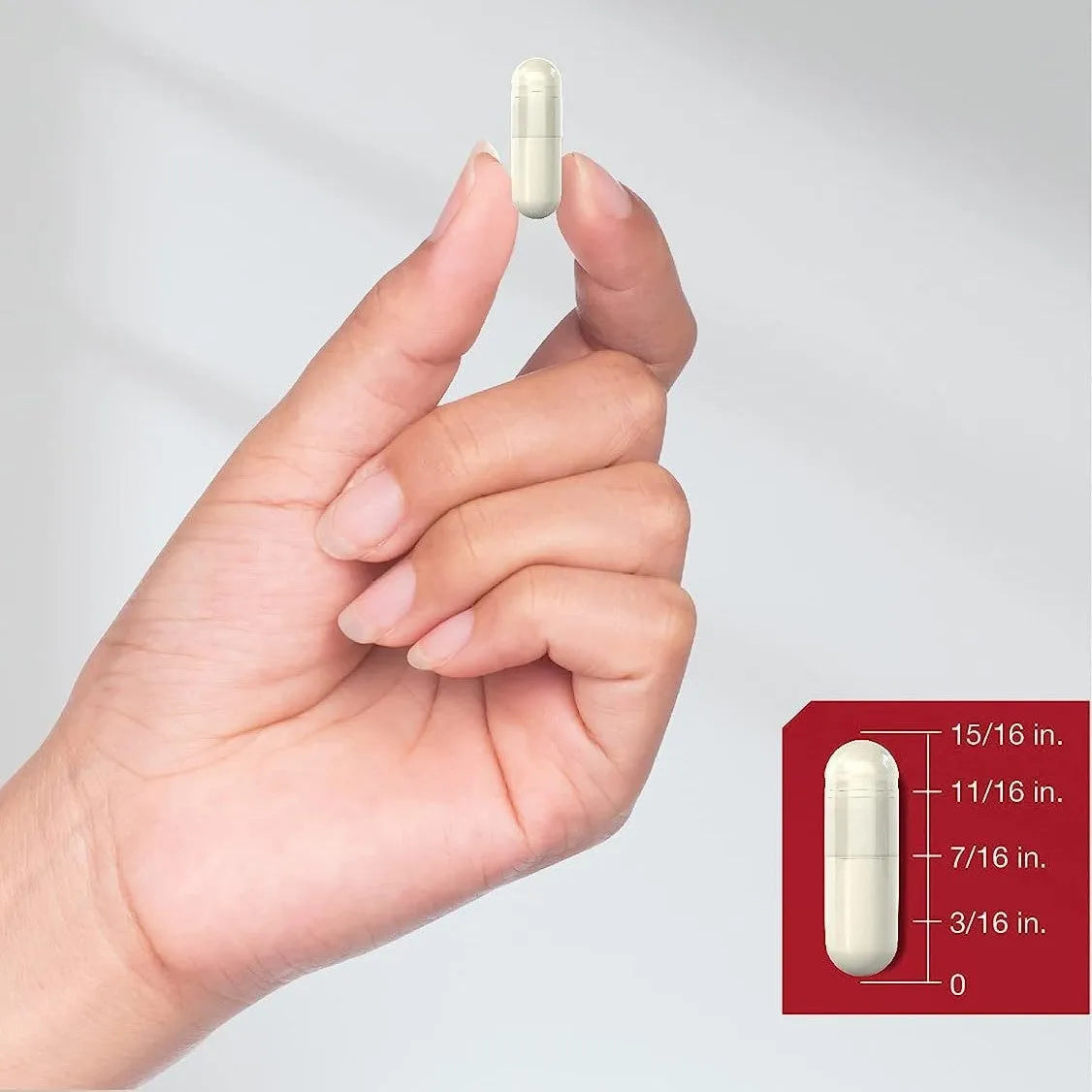 Apple cider vinegar capsules in container showing 150 tablets, dietary supplement for general wellness