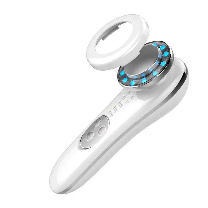 7-in-1 Facial Massager with Galvanic and High Frequency Technology for skin care