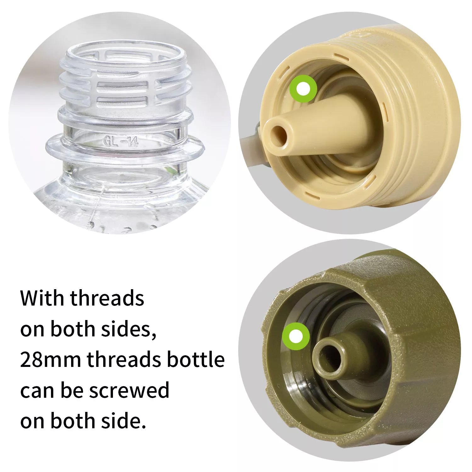 Outdoor Portable Emergency Water Filter with 0.1 micron filtration for clean drinking water