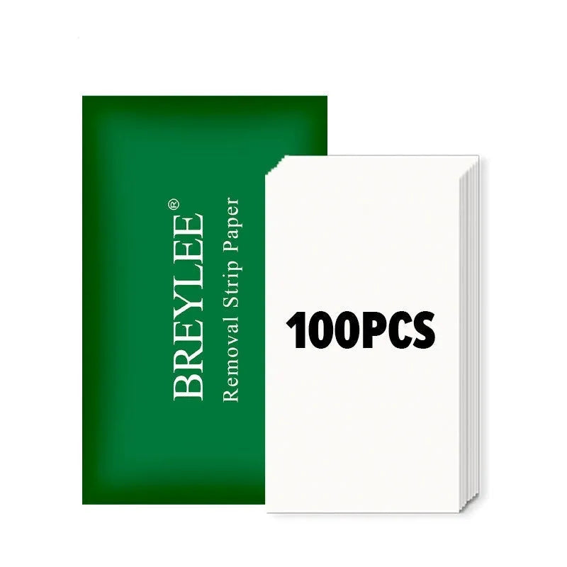 BREYLEE nasal mask paper removal strips showing 100 disposable 7.8cm x 12.5cm paper sheets