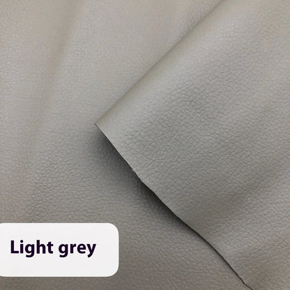 Self-adhesive leather repair patch 50cm x 138cm 0.5mm PVC in black for sofa and car seat