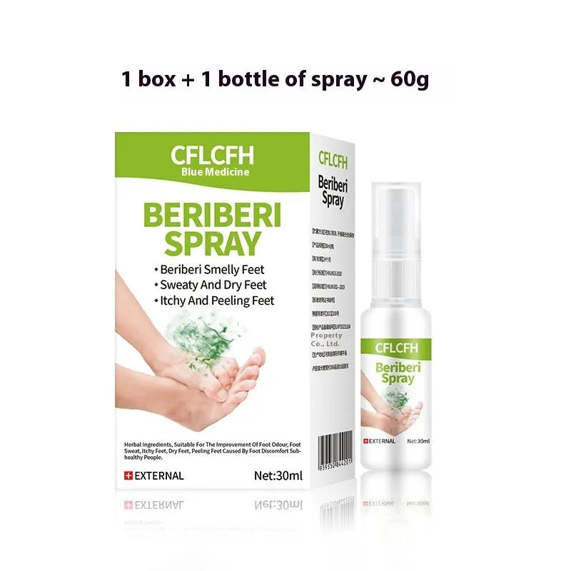 English Foot Odor Spray 30ml bottle for foot freshness