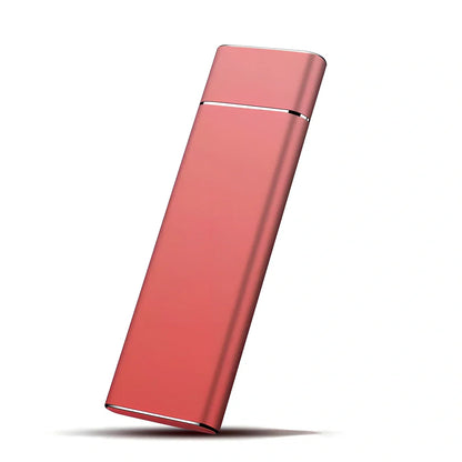 Portable solid state drive with metal shell showing colour options and compact 10.3cm size