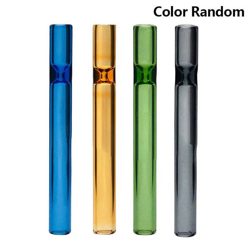 Clear glass telescopic suction nozzle pipe for aromatherapy diffusers in transparent pink colour