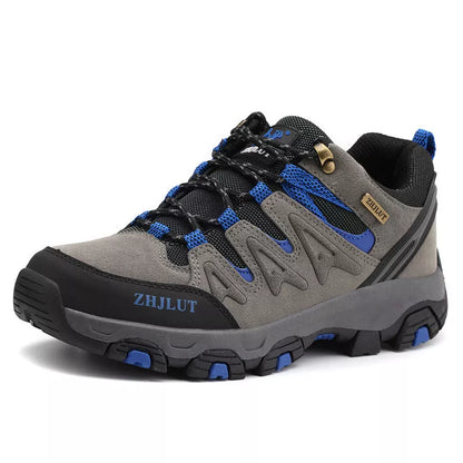 Men's Outdoor Leisure Breathable Mesh Shoes in various colors with natural rubber sole