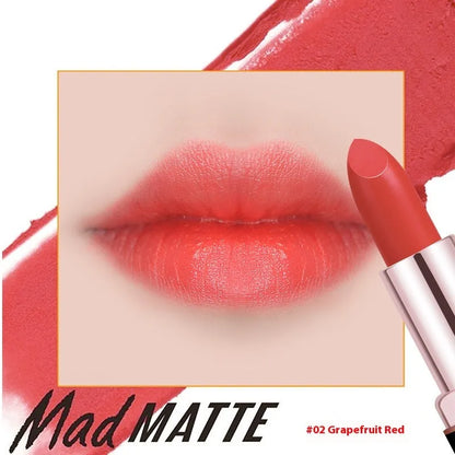 Fey Beauty Cameo Brown nude moisturising lipstick bullet and case.