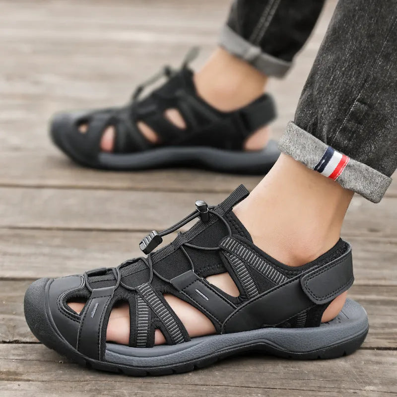 Men's casual sports shoes with mesh upper and rubber sole in LX01 Blue colour