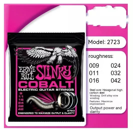 Nickel chromium electric guitar strings for multiple models, bright tone and durable