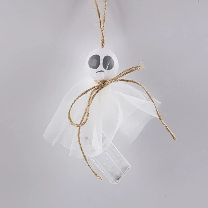 Halloween LED lighting chain with colourful ghost lights and battery box for seasonal decoration