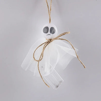 Halloween LED lighting chain with colourful ghost lights and battery box for seasonal decoration