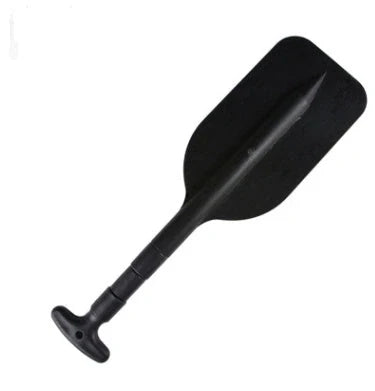 Portable telescoping aluminum alloy oar for inflatable boats in black, yellow, and red
