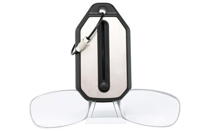 Sleek clip-on reading glasses with polycarbonate lenses for discreet and comfortable magnified vision
