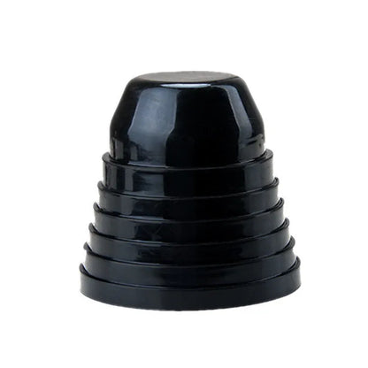 Black silicone LED headlight rear cover for General Motors vehicles, 90mm diameter